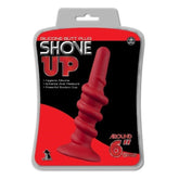 Shove Up 6" Silicone Dong With Suction Cup Red Butt Plugs