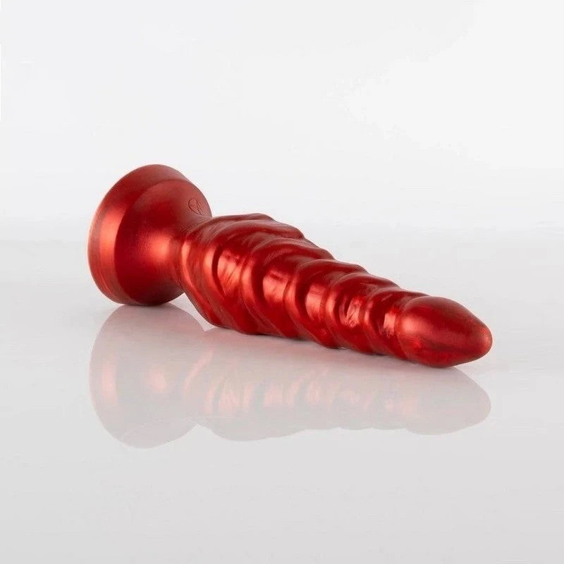 Shove Up 6" Silicone Dong With Suction Cup Red Butt Plugs