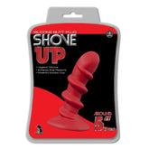Shove Up 5" Silicone Butt Plug with Suction Cup Red Butt Plugs