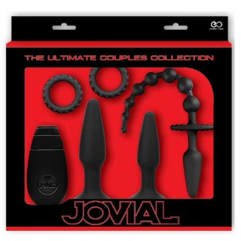 Jovial 5 Piece Anal Kit With Vibrating Butt Plug Butt Plugs