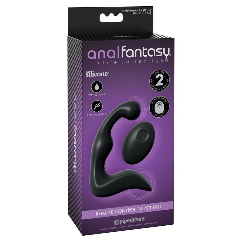Anal Fantasy Elite Remote Control P-Spot Pro Massager Butt Plugs