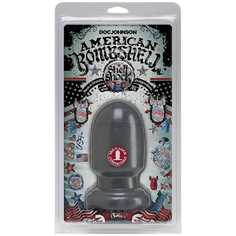 American Bombshell Shell Shock Gunmetal Small Anal Dildos