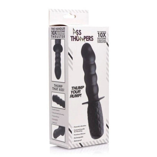 The Handler 10X Silicone Vibrating Thruster - Butt Plugs