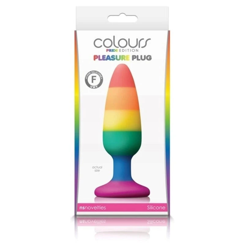 Colours Pride Edition Pleasure Plug Rainbow Medium Butt Plugs