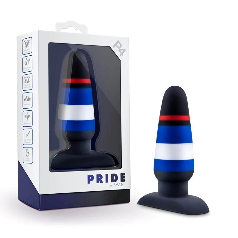 Avant Pride P4 Power Play - Harness-Compatible Silicone Butt Plug Butt Plugs