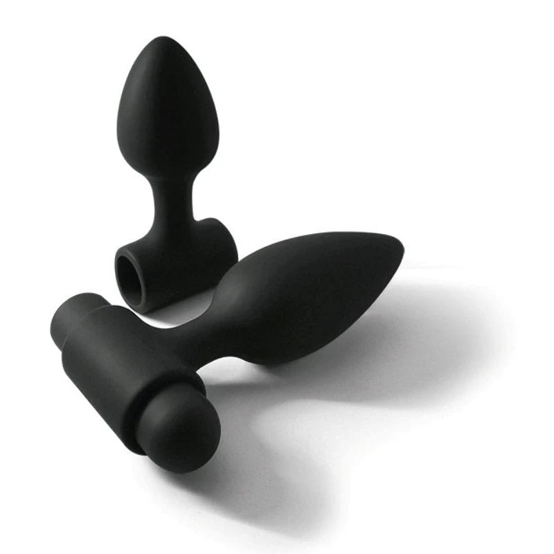 Renegade Dual-Size Anal Pleasure Kit - Silicone Plugs and Rechargeable Vibrator Butt Plugs