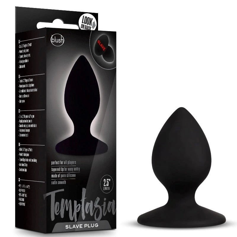 Temptasia Slave Plug Black Butt Plugs