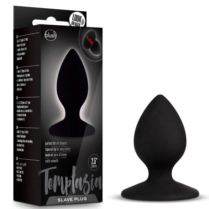 Temptasia Slave Plug Black Butt Plugs