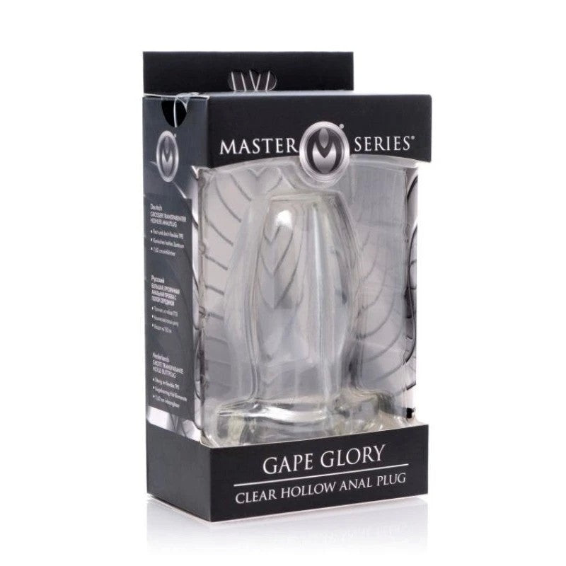 Gape Glory Clear Hollow Anal Plug Butt Plugs