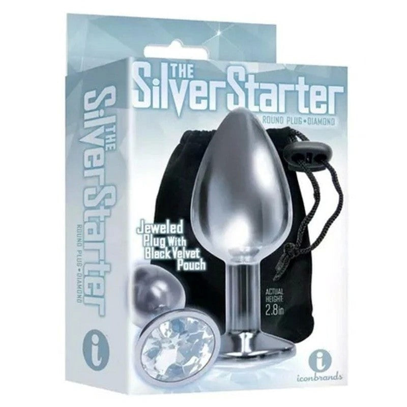 Icon Brands Silver Starter - Sensual Delight for Exploration Butt Plugs