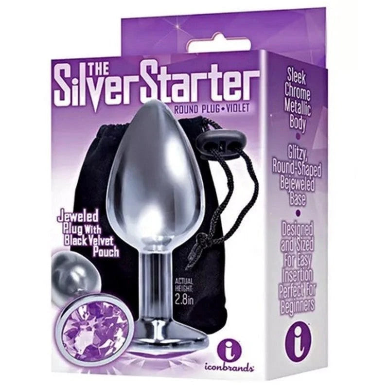Icon Brands Silver Starter - Sensual Delight for Exploration Butt Plugs