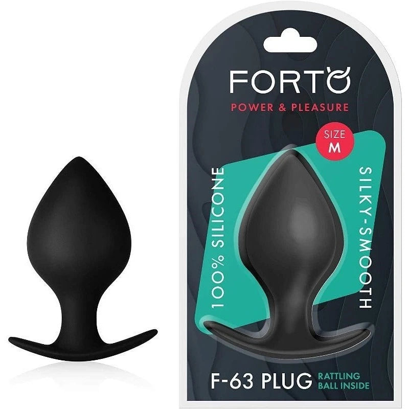 Forto F-63 Rattler Spade Black Butt Plugs