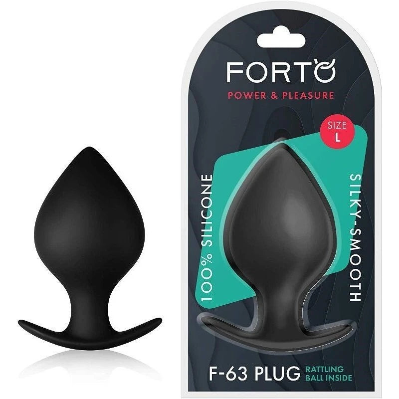 Forto F-63 Rattler Spade Black Butt Plugs