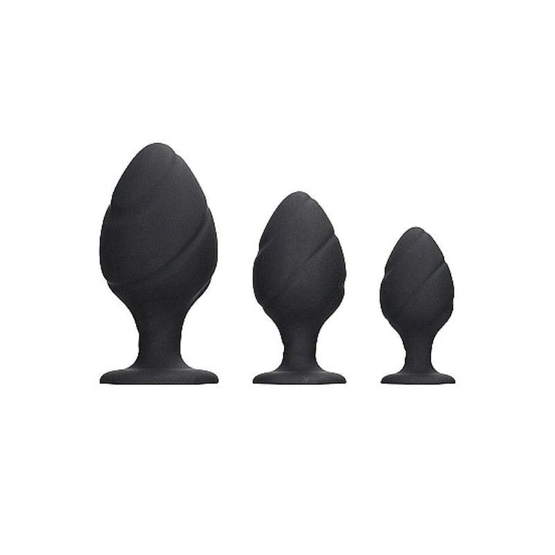 Ouch! Swirled Butt Plug Set - Butt Plugs