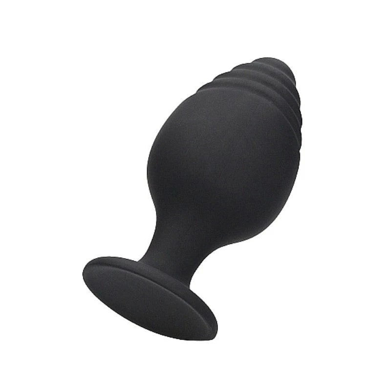 Ouch! Rippled Pleasure Plug - Sensational 3-Piece Set Butt Plugs