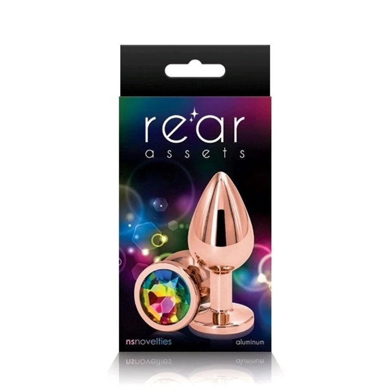Rear Assets Rose Gold Medium Butt Plugs