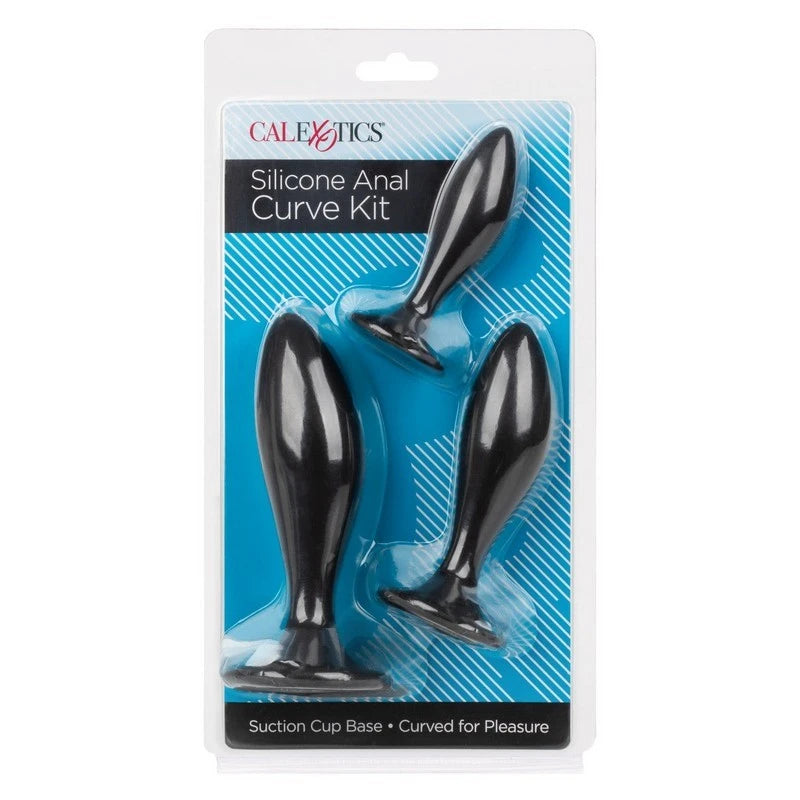 California Exotics Silicone Curve Anal Plug Kit Butt Plugs