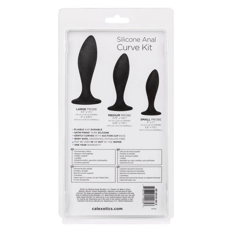 California Exotics Silicone Curve Anal Plug Kit Butt Plugs