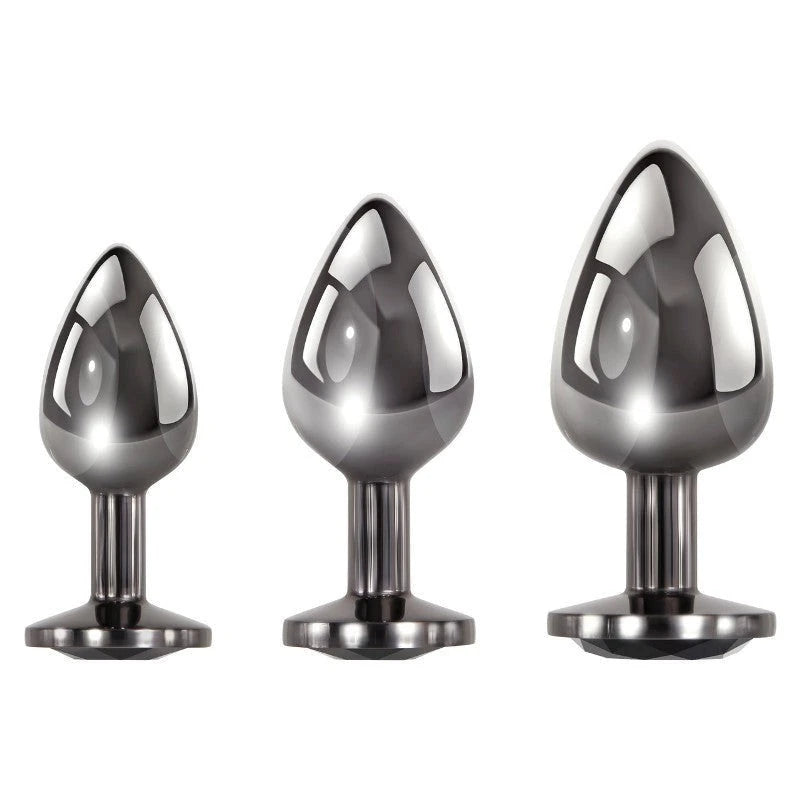 Evolved's Exquisite Black Gem Anal Plug Collection Butt Plugs