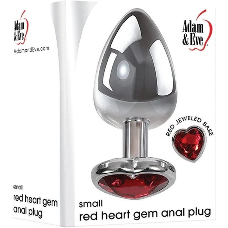 Luxurious Red Heart Gem Anal Pleasure - Explore Tempting Backdoor Delights Butt Plugs