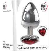 Luxurious Red Heart Gem Anal Pleasure - Explore Tempting Backdoor Delights Butt Plugs