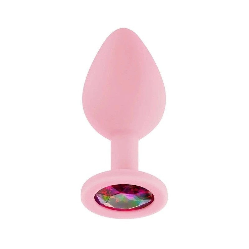 Luv Inc Jp32 Medium Jeweled Plug Pink Prostate Toys