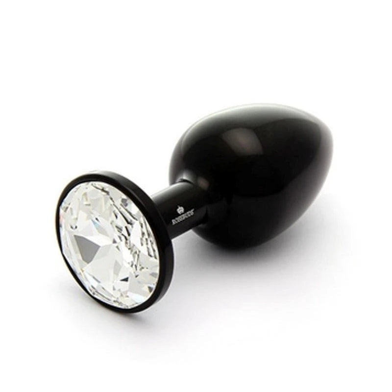 Rosebuds ALU Black M - Clear Butt Plugs