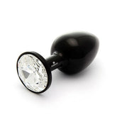 Rosebuds ALU Black M - Clear Butt Plugs