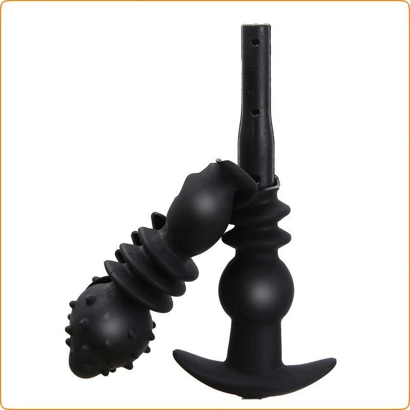 Thrusting 3 Balls Inflatable Dildo Plug Butt Plugs