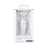 Pillow Talk Fancy Luxurious Glass Anal Plug w Clear Gem Butt Plugs