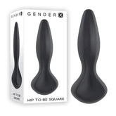 Gender X HIP TO BE SQUARE - Vibrant, Waterproof Pleasure Butt Plugs