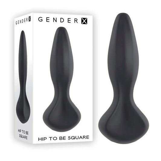 Gender X HIP TO BE SQUARE - Vibrant, Waterproof Pleasure - Butt Plugs