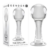 Gender X THE BALLER - Slick, Stylish Glass Pleasure Butt Plugs