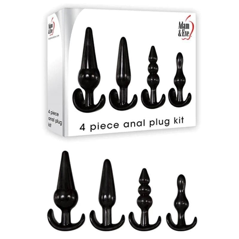 Explore Intimate Bliss - Adam & Eve's 4-Piece Anal Pleasure Set Butt Plugs
