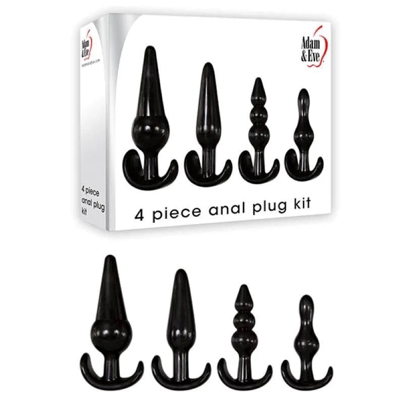 Explore Intimate Bliss - Adam & Eve's 4-Piece Anal Pleasure Set Butt Plugs