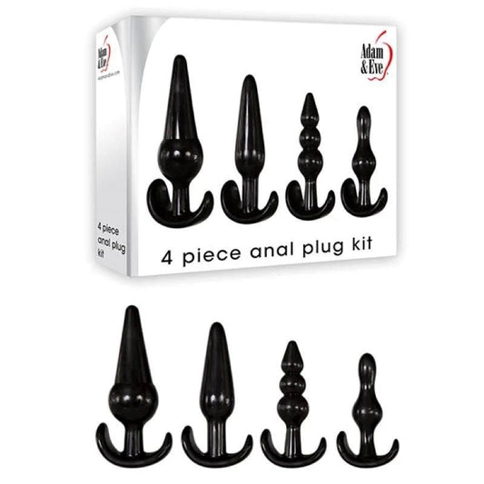 Explore Intimate Bliss - Adam & Eve's 4-Piece Anal Pleasure Set - Butt Plugs