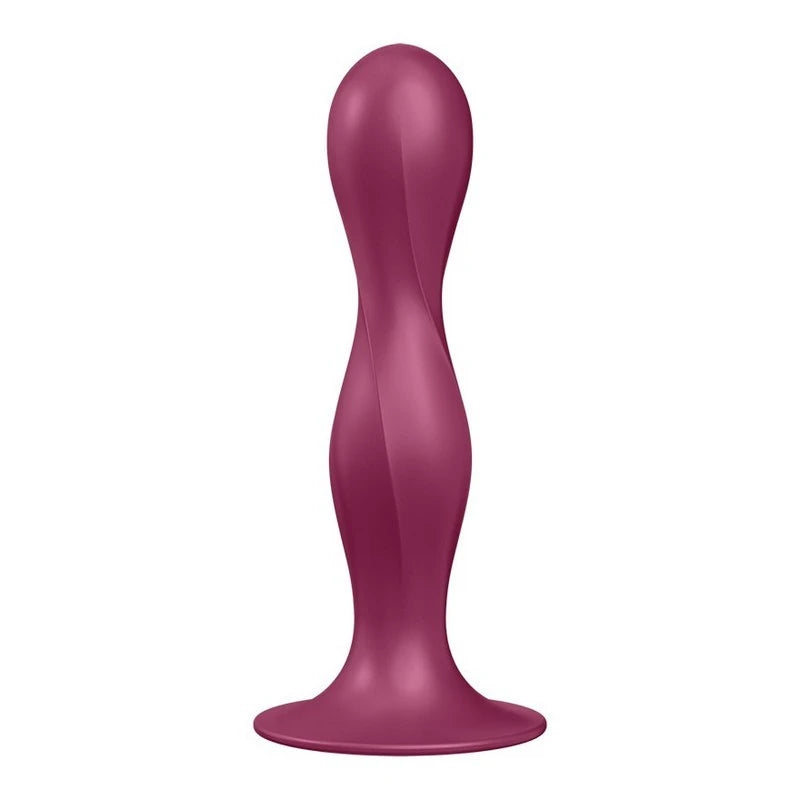 Satisfyer Double Ball-R Soft Silicone Vaginal and Anal Dildo Red Butt Plugs