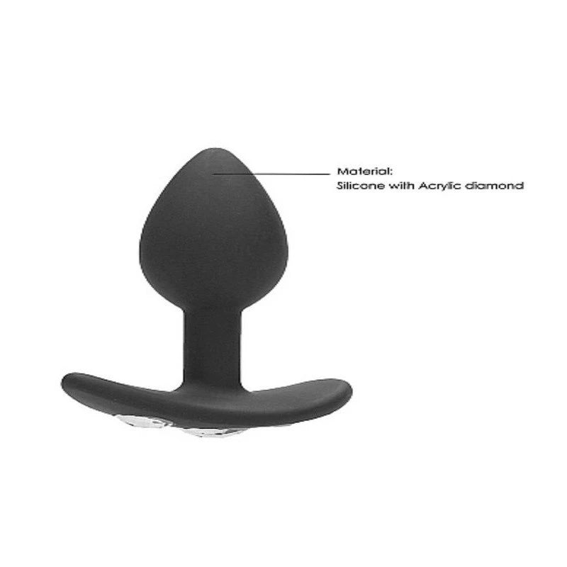 Shots Toys Regular Diamond 7.7 cm Gem Base Butt Plug With Handle Butt Plugs