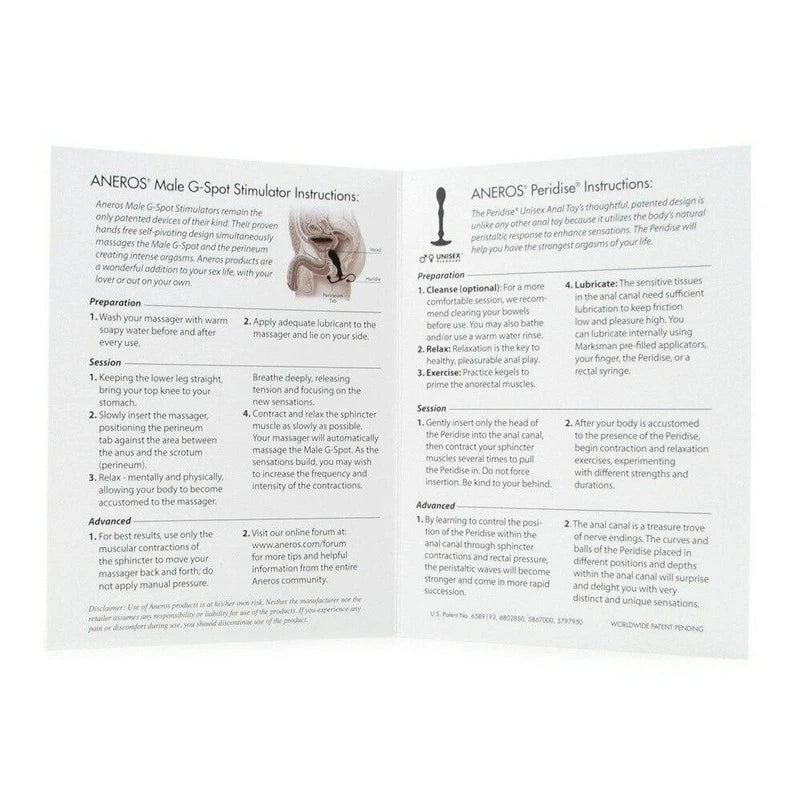 Aneros MGX Classic Original Male G Spot Stimulator Butt Plugs