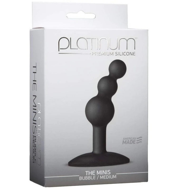 Doc Johnson Platinum The Minis Black Bubble Butt Plug Butt Plugs