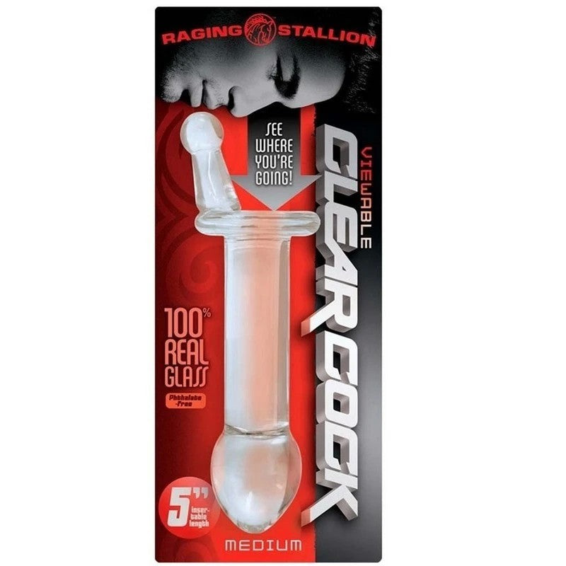 Raging Stallion Clear Cock Viewables Large Anal Dildos