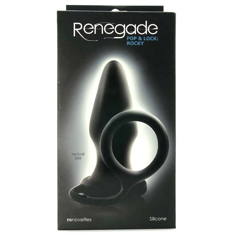 Renegade Pop and Lock Rocky Anal Plug With Ring Butt Plugs