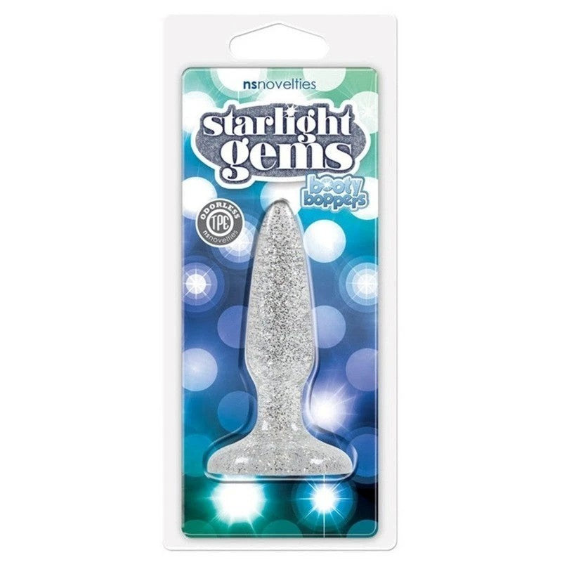 Starlight Gems Booty Boppers Mini Clear Butt Plugs