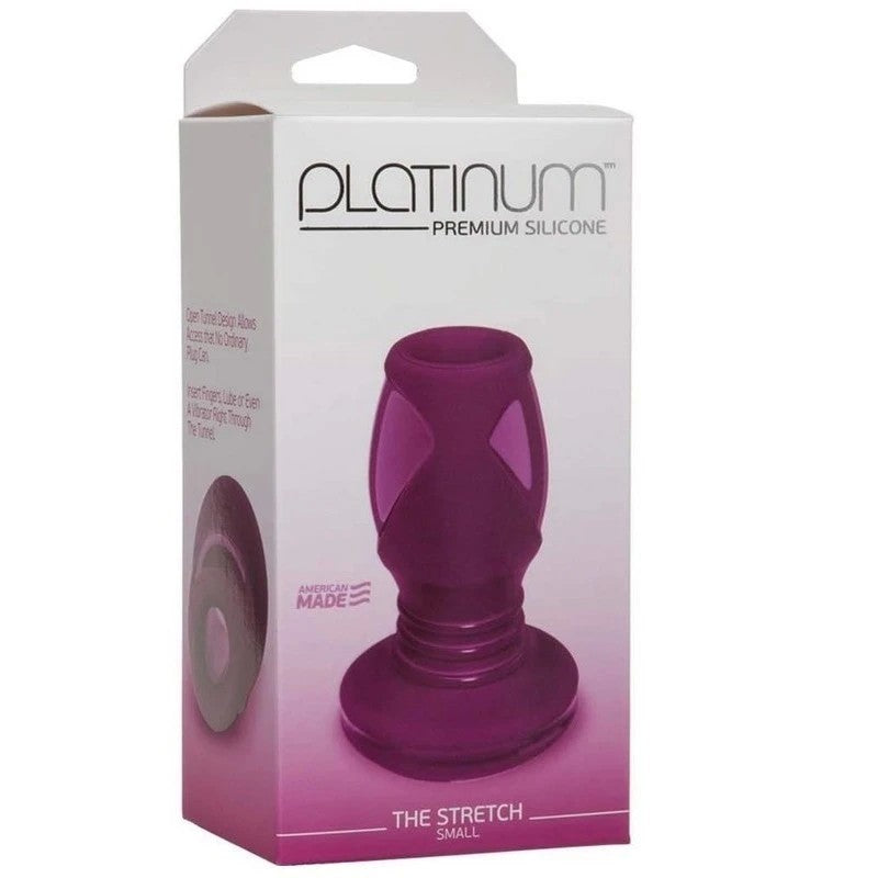 Doc Johnson Platinum The Stretch Medium Butt Plug Purple Butt Plugs