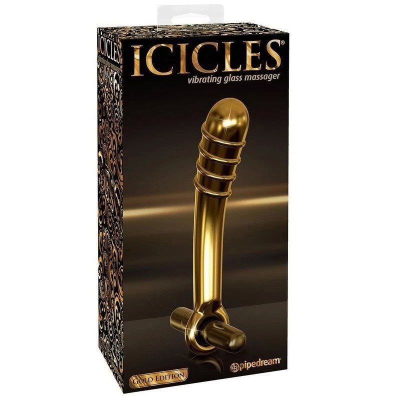 Pipedream Icicles Gold Edition G05 Vibrating Dildo Anal Dildos