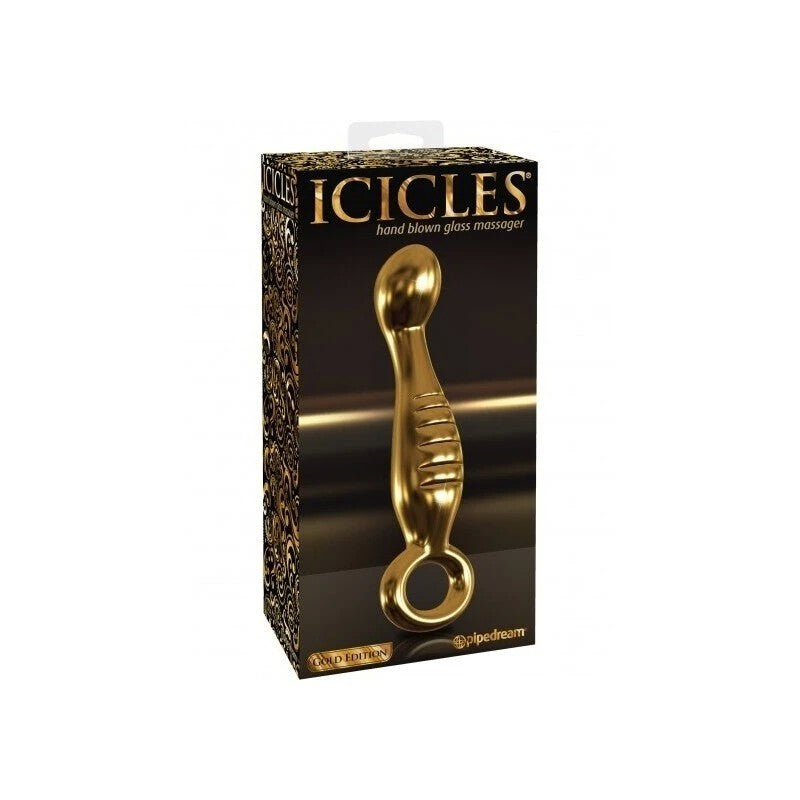 Pipedream Icicles Gold Edition G04 Glass Dildo Anal Dildos
