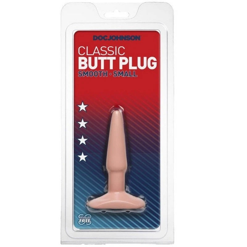 Doc Johnson Classic Vinyl Butt Plug Smooth Small Butt Plugs