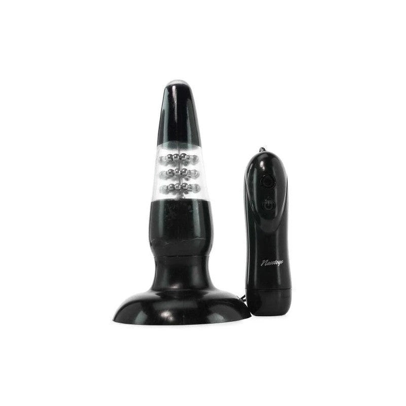 Ram Up and Down Anal Satisfier Black Butt Plugs