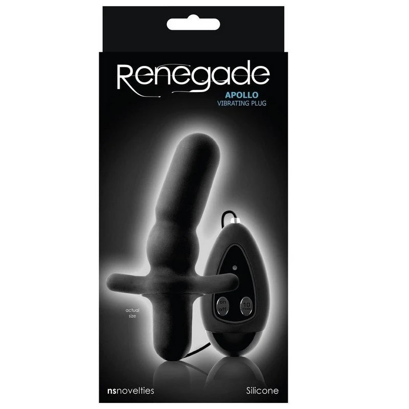 Renegade Apollo Vibrating Plug Black Anal Vibrators