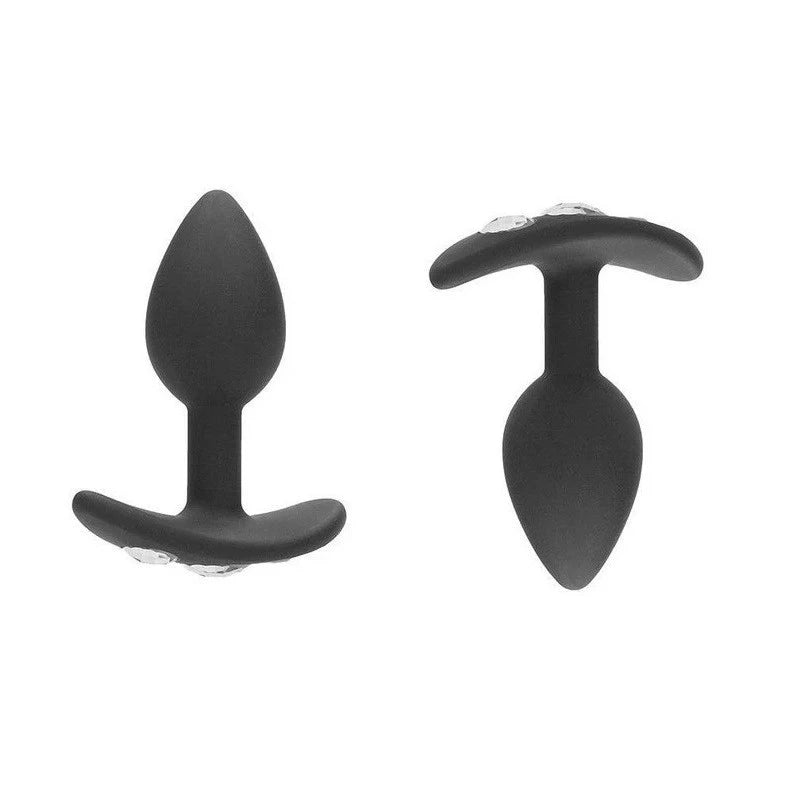 Shots Toys Small Silicone Butt Plug Black Butt Plugs